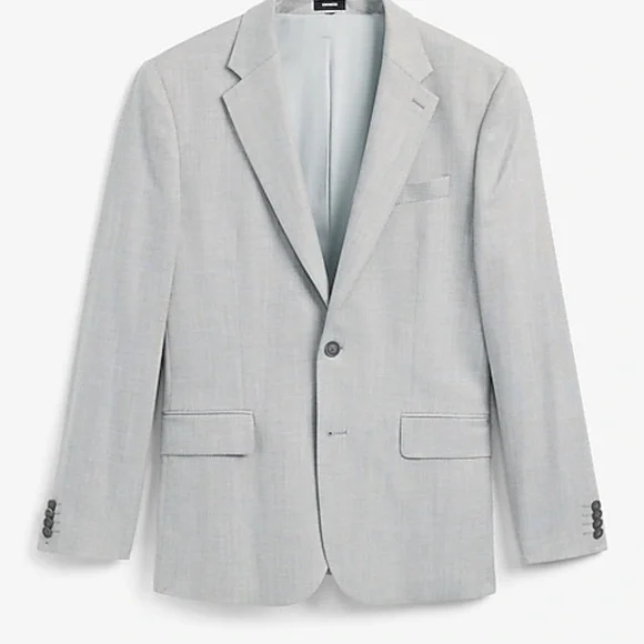 Express Men's Light Gray Suit Set - Picture 10 of 10